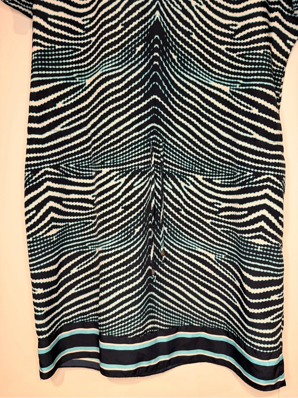 MICHAEL Michael Kors Optical Zebra Print V-Neck Dress